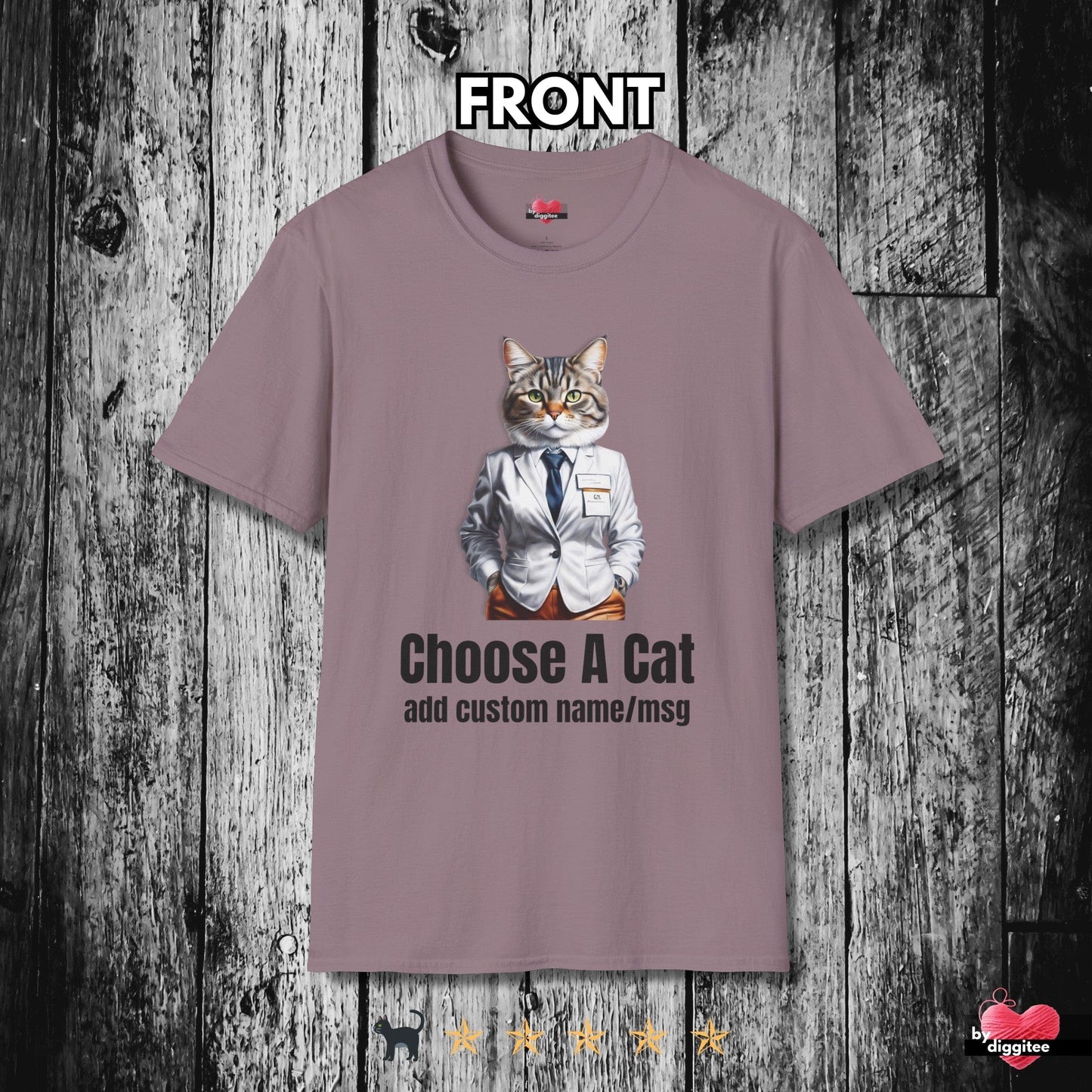 Printify T-Shirt Paragon / S Fully CUSTOM CAT 🎨🖍️✍️