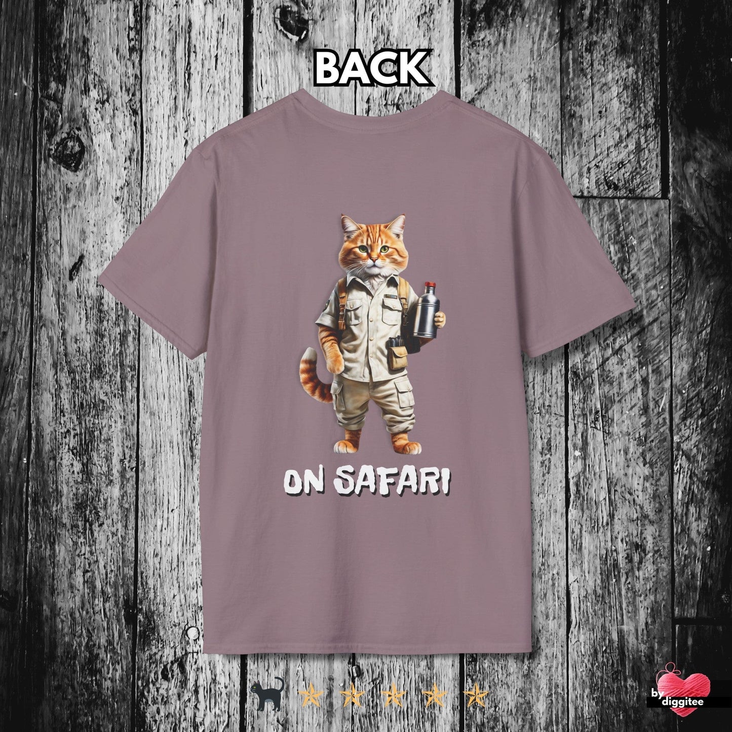 Printify T-Shirt Paragon / S ON SAFARI ๐ BACK Print