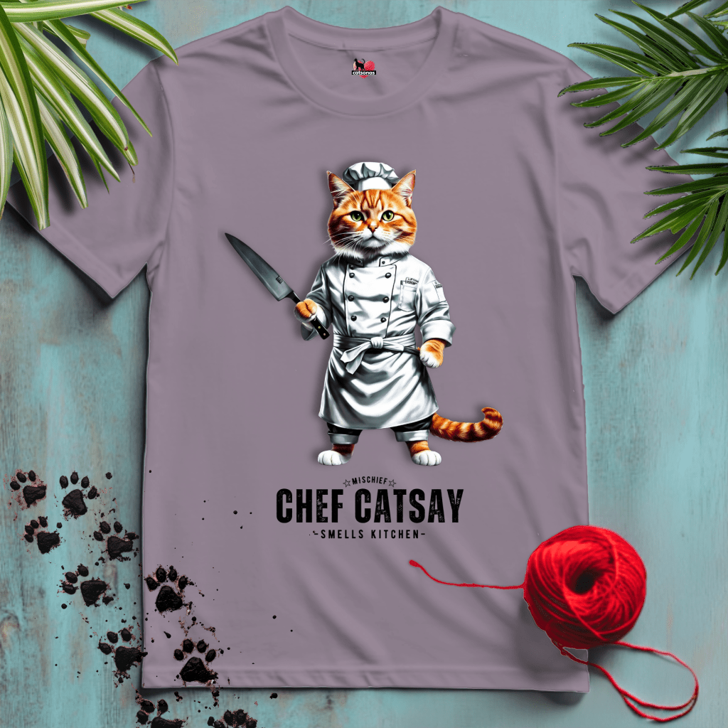Printify T-Shirt Paragon / XL CHEF-CATSAY 🔪 COOKING-CAT | Lifestyle Cats Collection