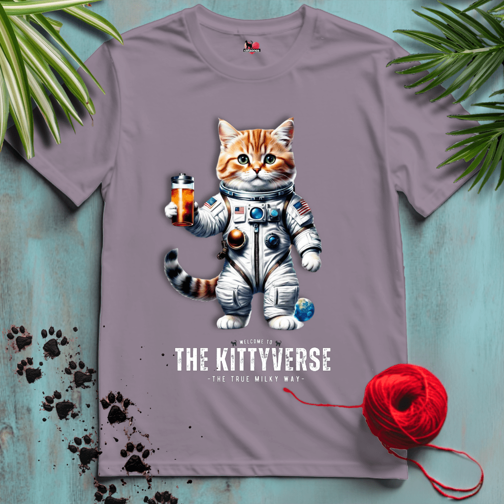 Printify T-Shirt Paragon / XL KITTY-VERSE 🚀 SPACE-CAT | Sci-Fi Cats Collection
