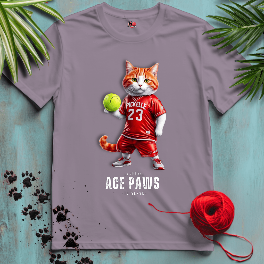 Printify T-Shirt Paragon / XL PICKELLE-BALL-CAT ๐พ ACE-SERVE | Sporty Cats Collection