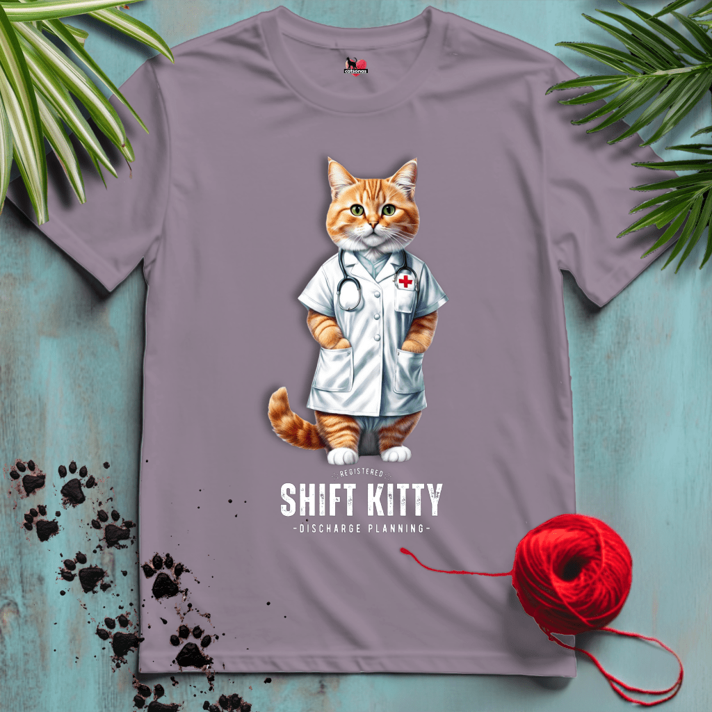 Printify T-Shirt Paragon / XL SHIFT-KITTY 🏥 REGISTERED NURSE | Healthcare Cats Collection