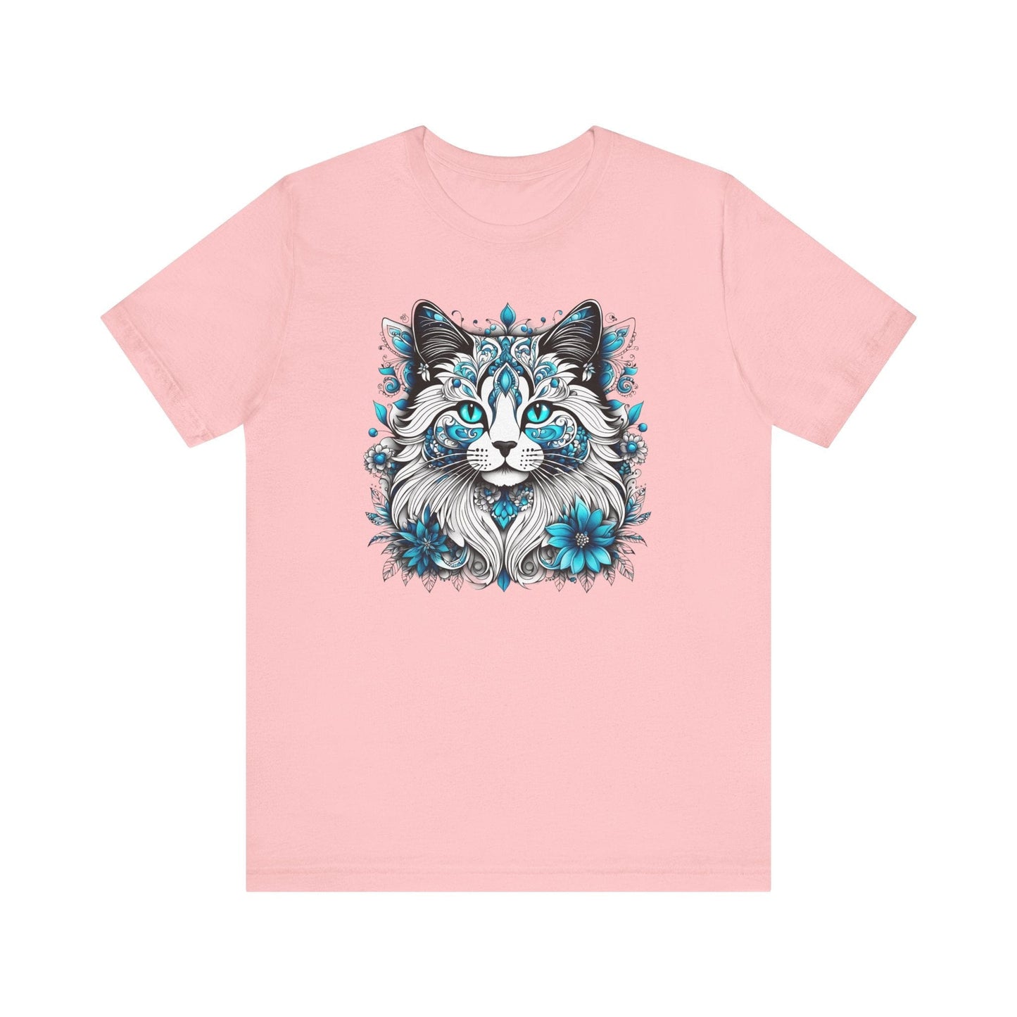 Printify T-Shirt Pink / XS Our Lynn's Blue Eye Cat Art Shirt