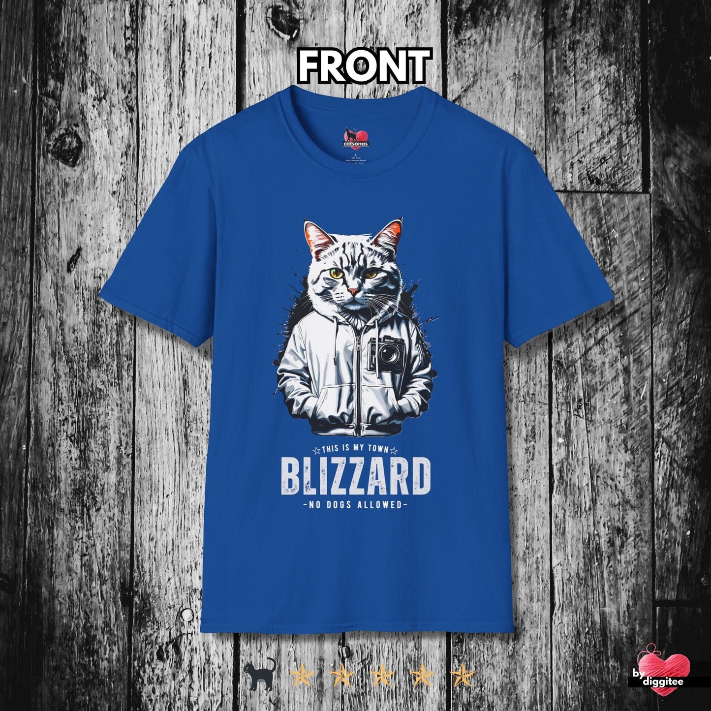 Printify T-Shirt Royal / S BAD CATS 🐈 BLIZZARD