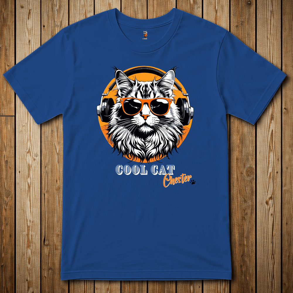 Printify T-Shirt Royal / XS Chester The Cool Cat
