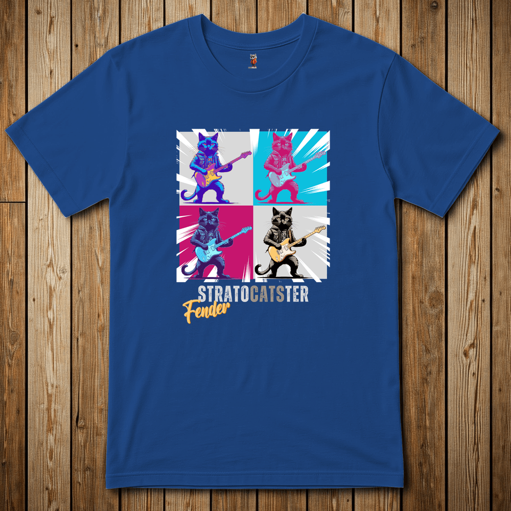 Printify T-Shirt Royal / XS Strat Cats Felix The Cat