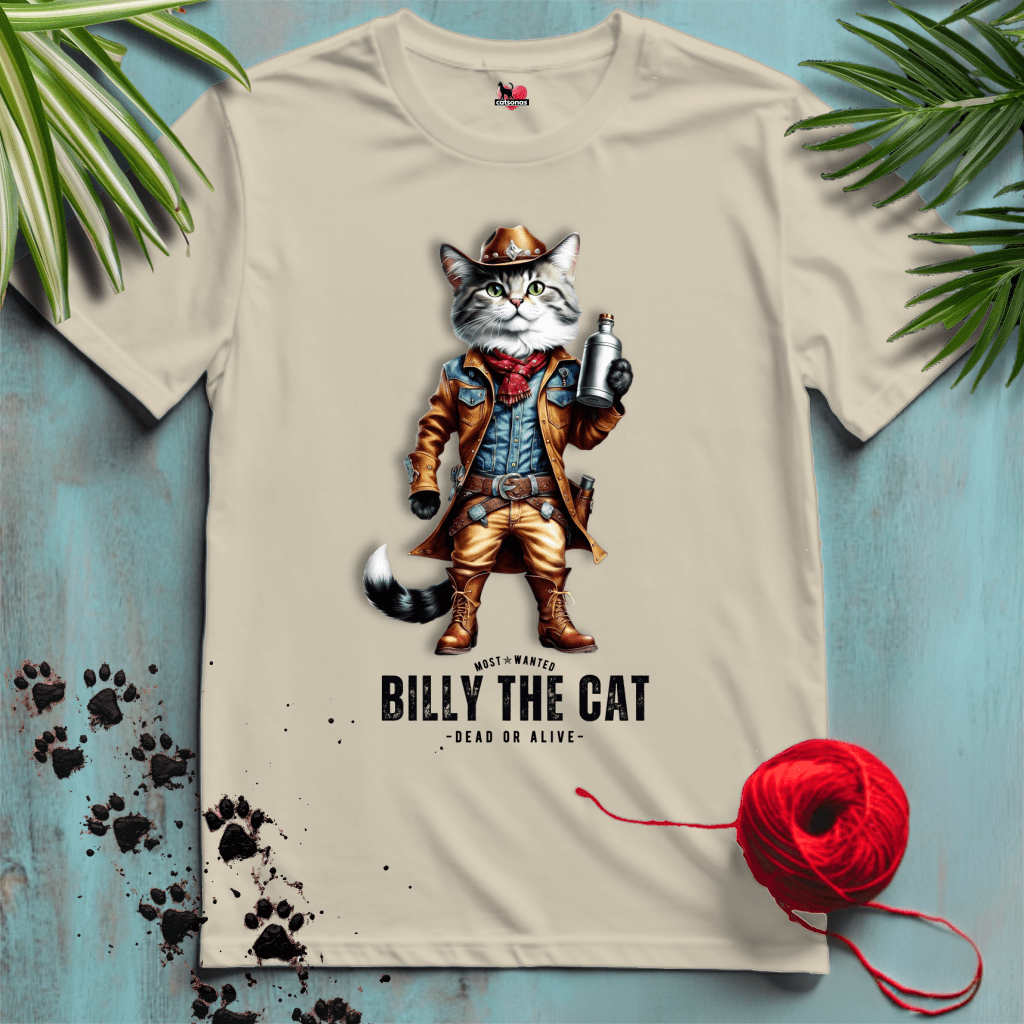 Printify T-Shirt Sand / S BILLY-THE-CAT 🤠 WILD-WEST | Legends Collection