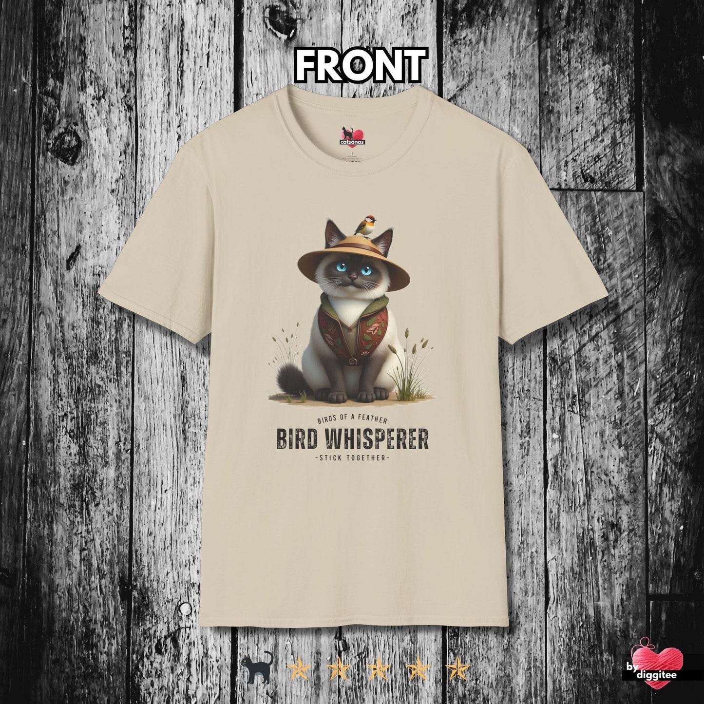 Printify T-Shirt Sand / S Bird Whisperer 🐦⬛ T-Shirt