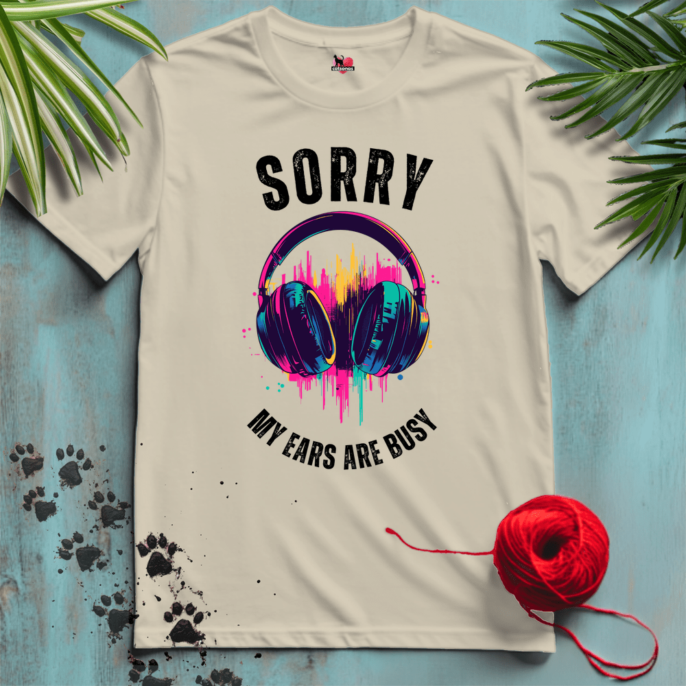 Printify T-Shirt Sand / S HEADPHONES II