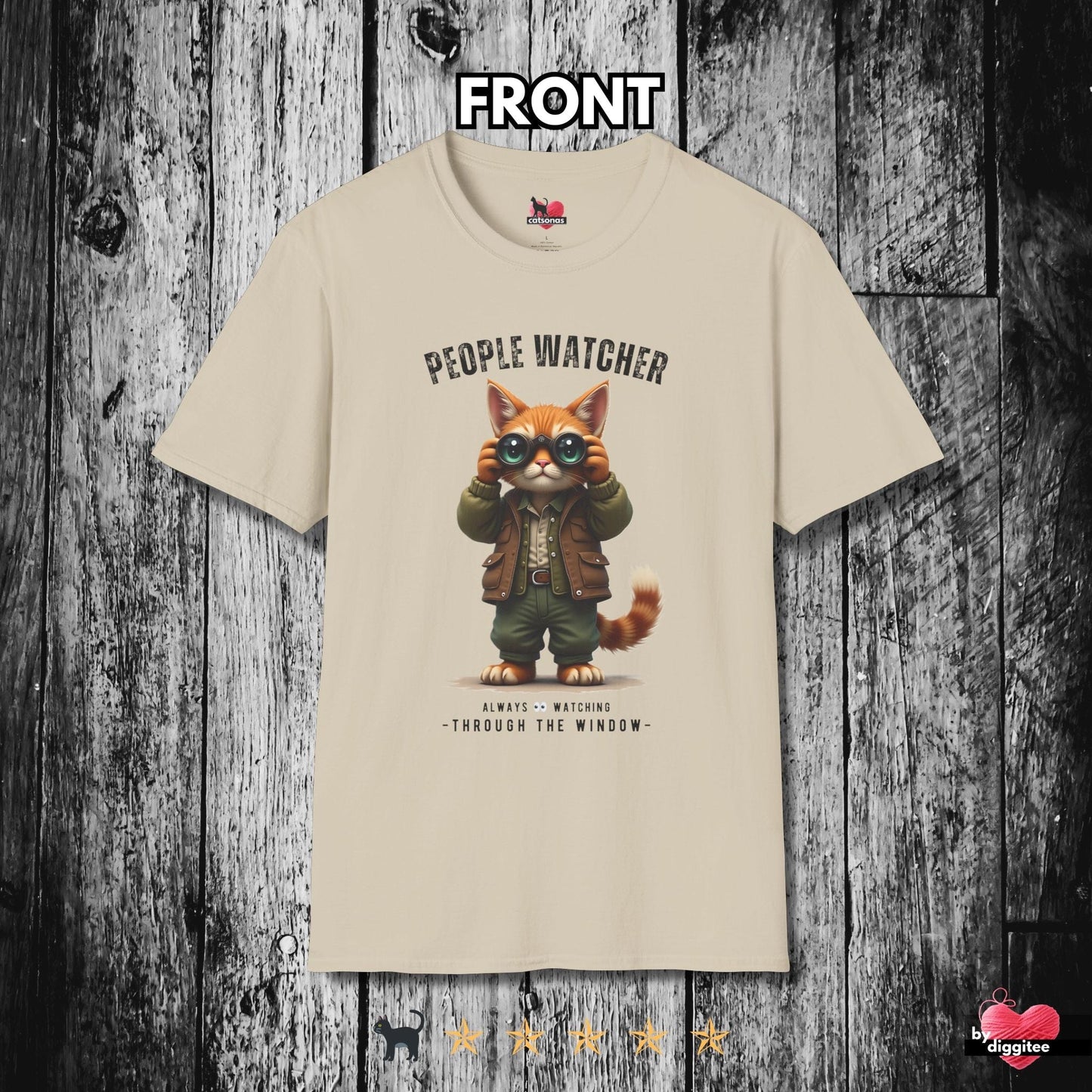 Printify T-Shirt Sand / S People Watcher II 👀 T-Shirt
