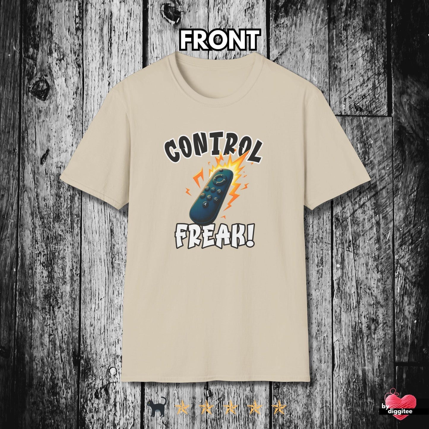 Printify T-Shirt Sand / S (REMOTE) CONTROL ๐บ FREAK II Unisex T-shirt