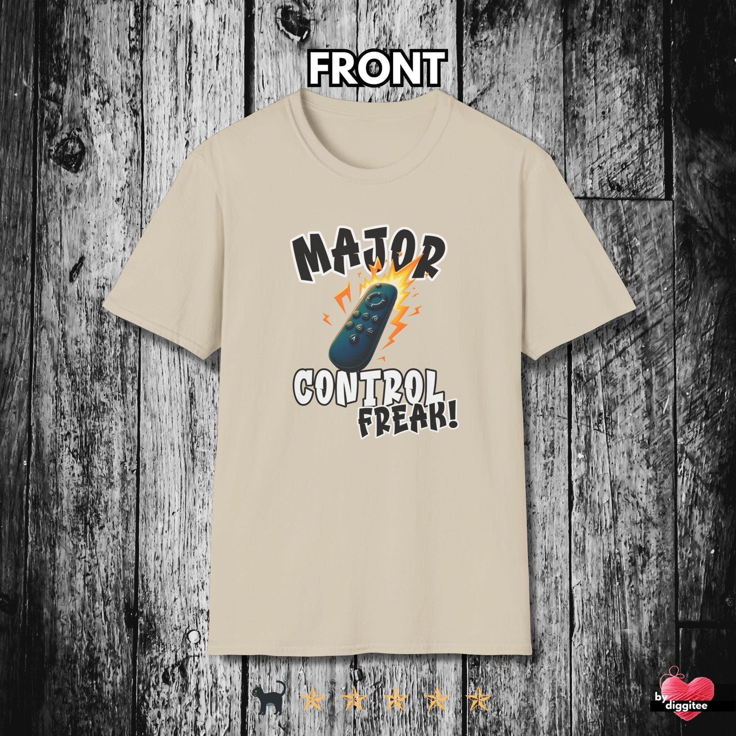 Printify T-Shirt Sand / S (REMOTE) CONTROL ๐บ FREAK Unisex T-shirt