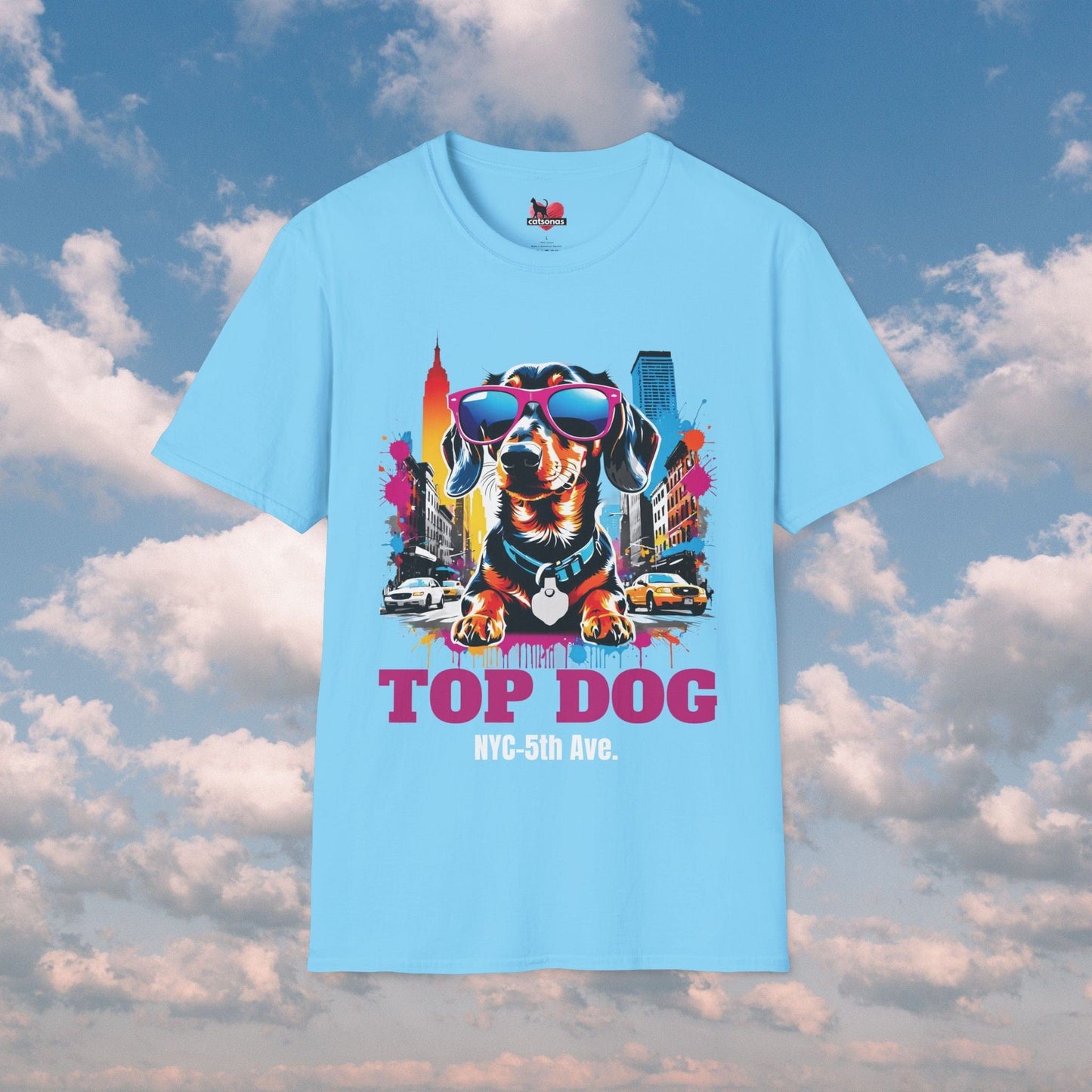Printify T-Shirt Sky / S Back-Alley FINDS ๐ถ Top DOG