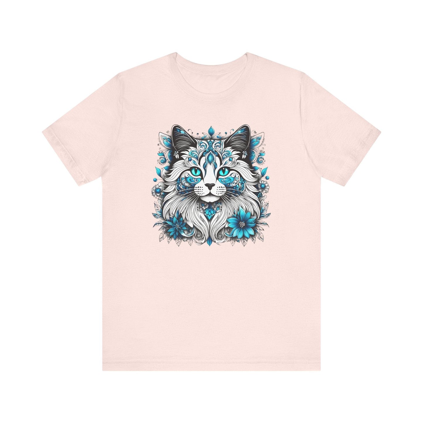 Printify T-Shirt Soft Pink / XS Our Lynn's Blue Eye Cat Art Shirt