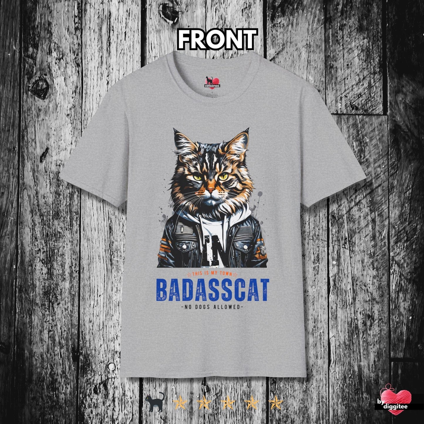 Printify T-Shirt Sport Grey / S BAD CATS 🐈⬛ BADASSCAT