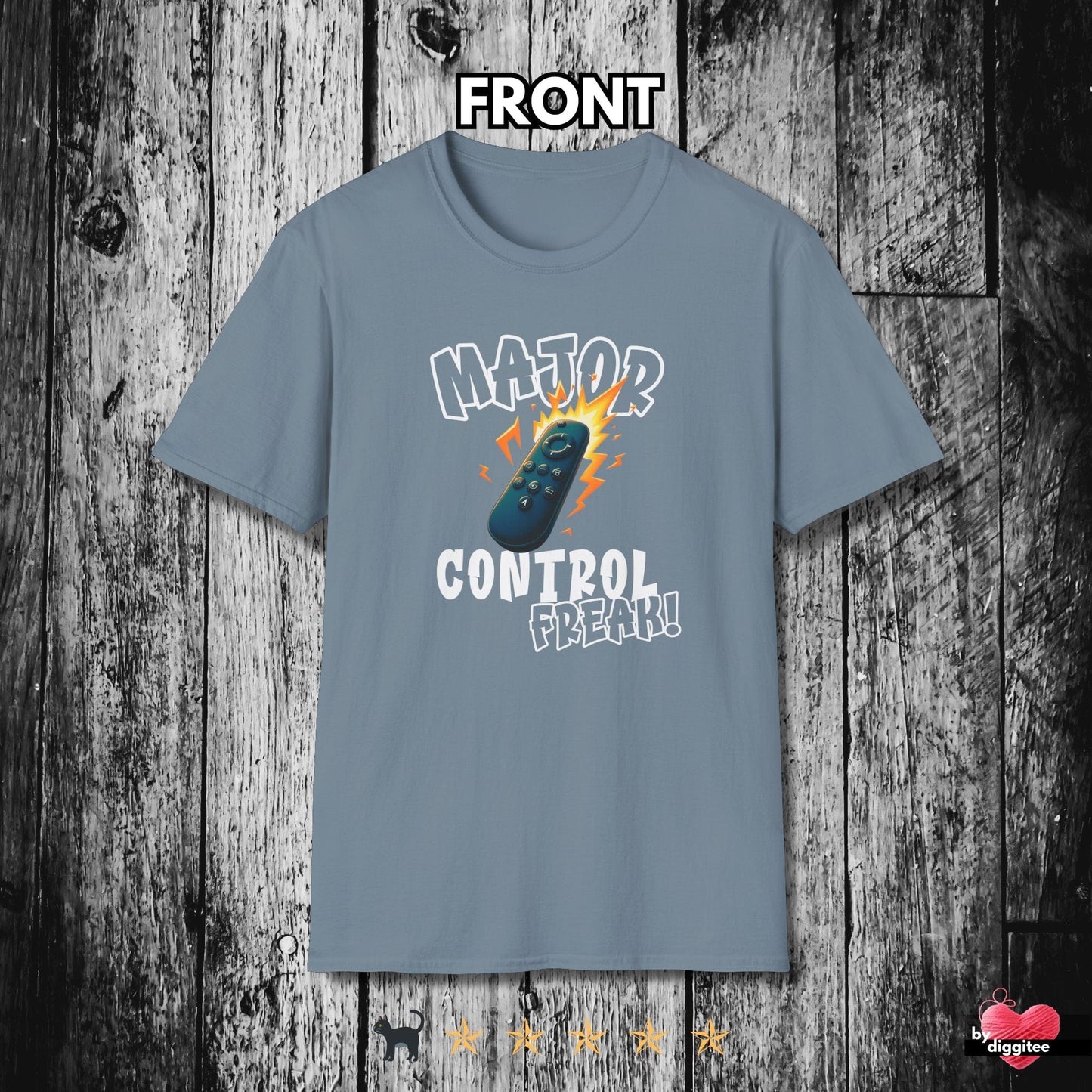 Printify T-Shirt Stone Blue / S (REMOTE) CONTROL ๐บ FREAK Unisex T-shirt