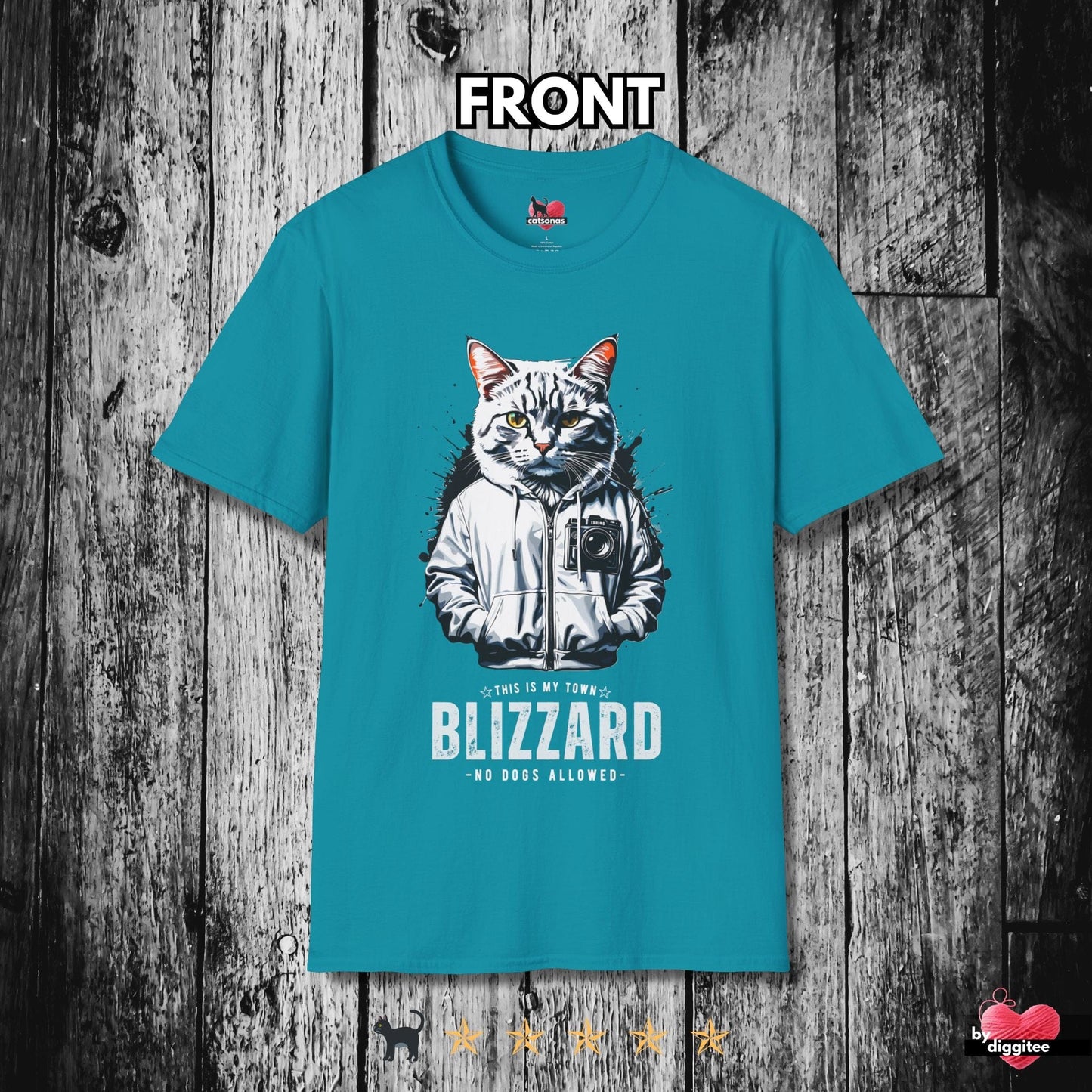 Printify T-Shirt Tropical Blue / S BAD CATS 🐈 BLIZZARD