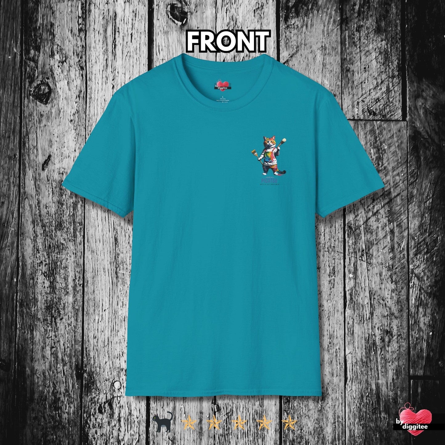 Printify T-Shirt Tropical Blue / S PICATSO IIx ๐จ Back Print