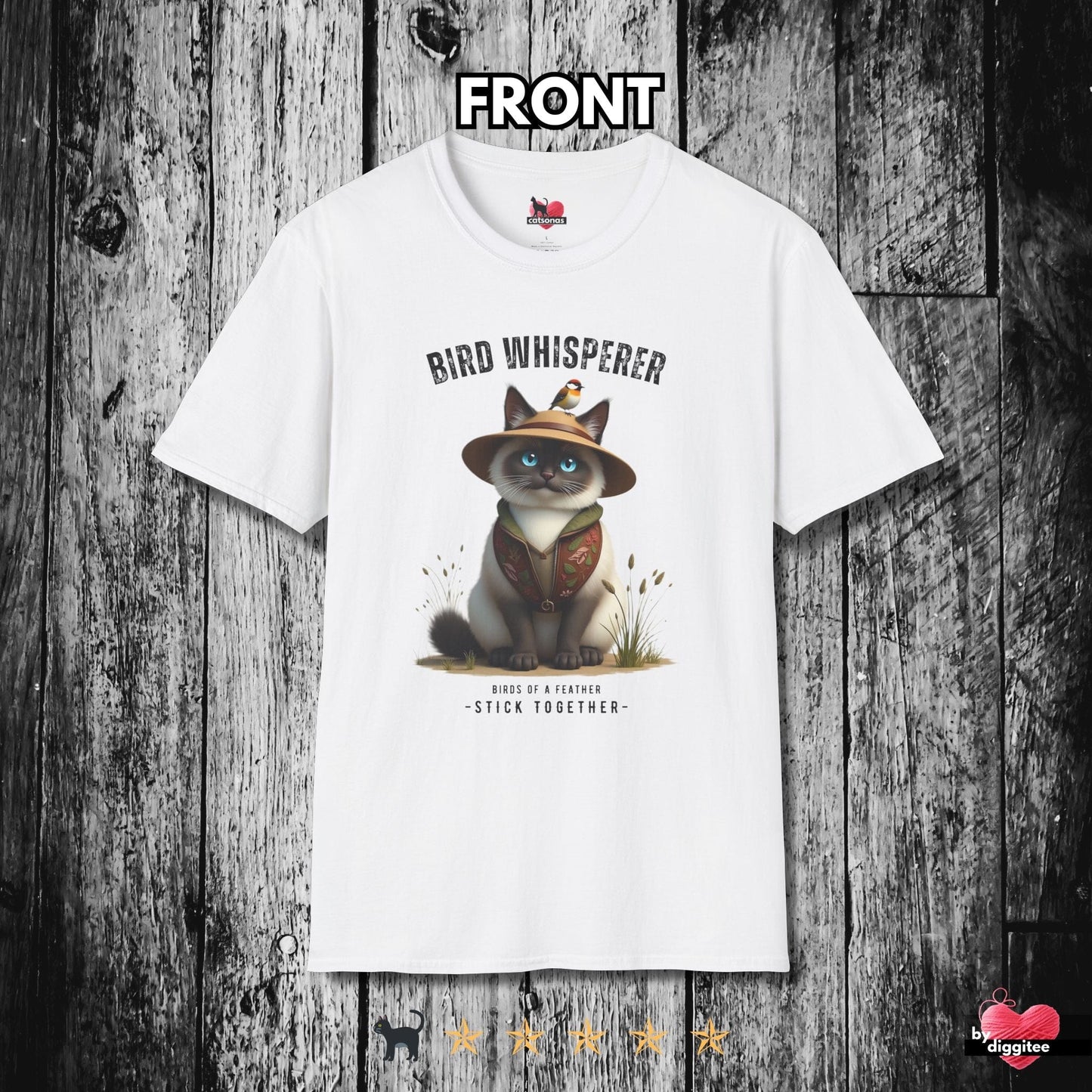 Printify T-Shirt White / S Bird Whisperer II 🐦⬛ T-Shirt