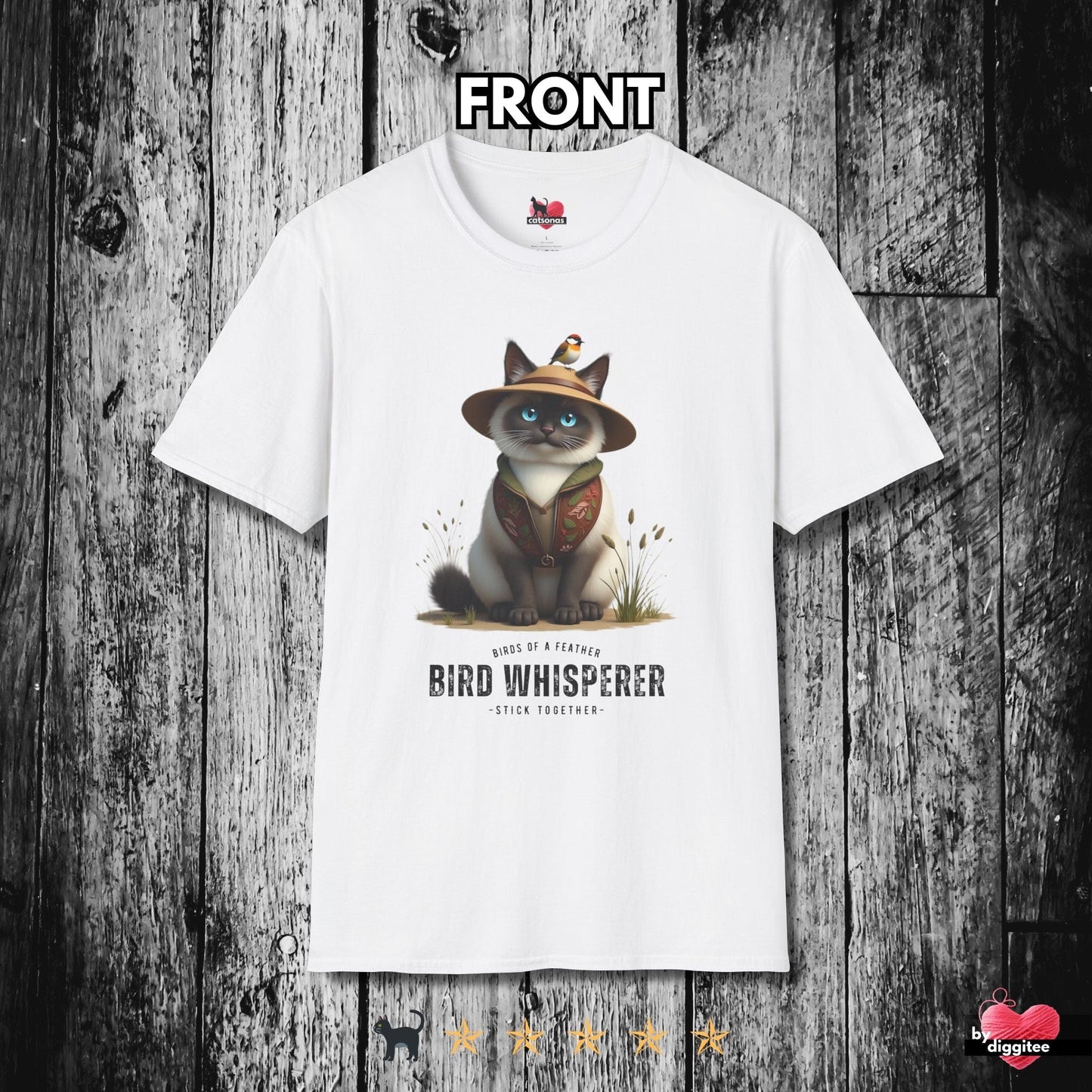Printify T-Shirt White / S Bird Whisperer 🐦⬛ T-Shirt