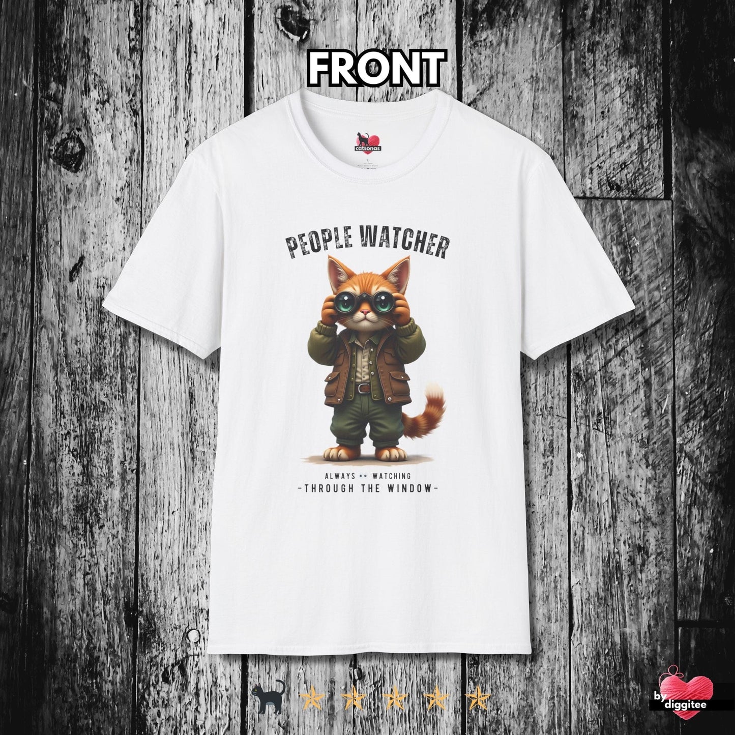 Printify T-Shirt White / S People Watcher II 👀 T-Shirt