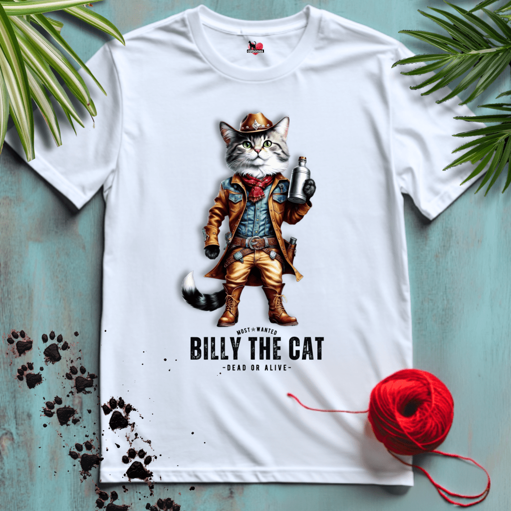 Printify T-Shirt White / XS BILLY-THE-CAT 🤠 WILD-WEST | Legends Collection