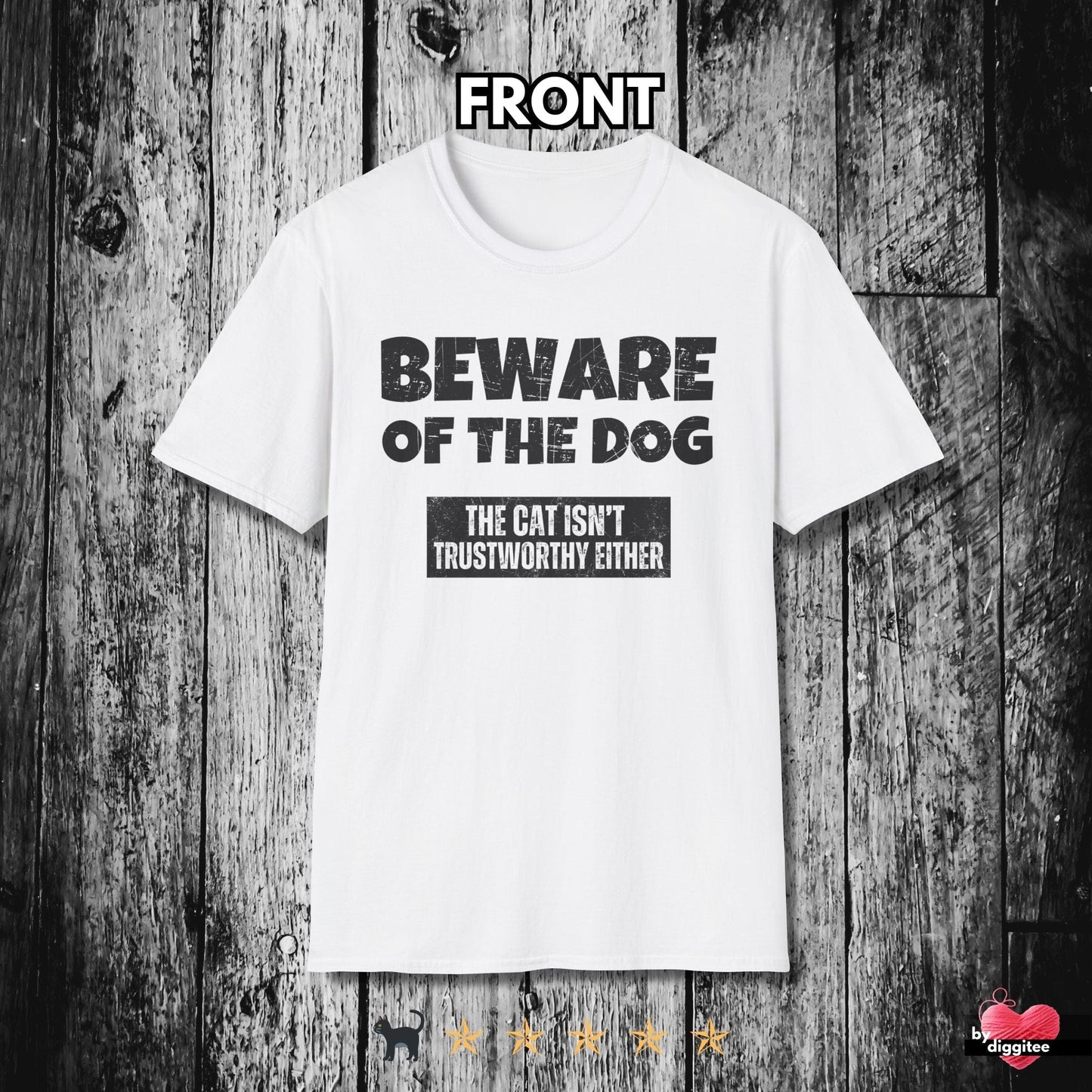 Printify T-Shirt White / XS Funny Pet Lovers T-Shirt