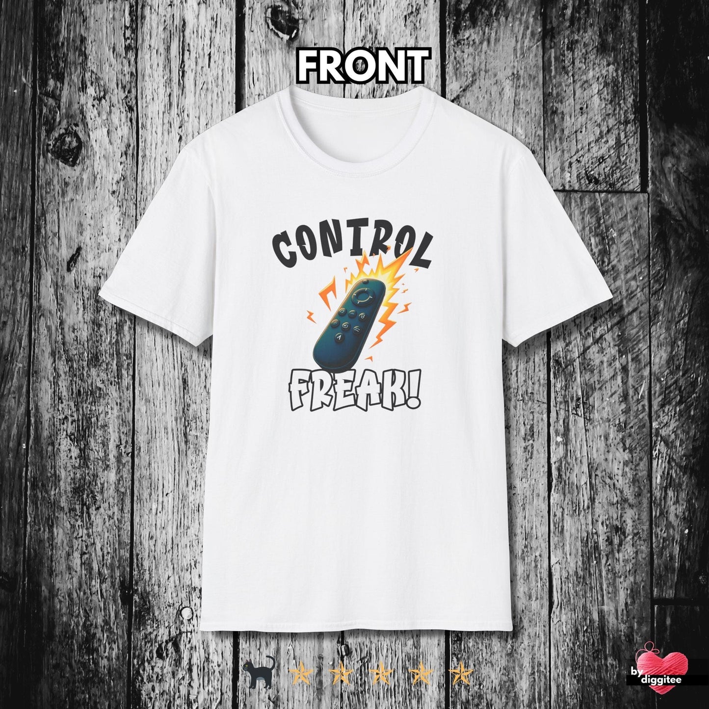 Printify T-Shirt White / XS (REMOTE) CONTROL ๐บ FREAK II Unisex T-shirt