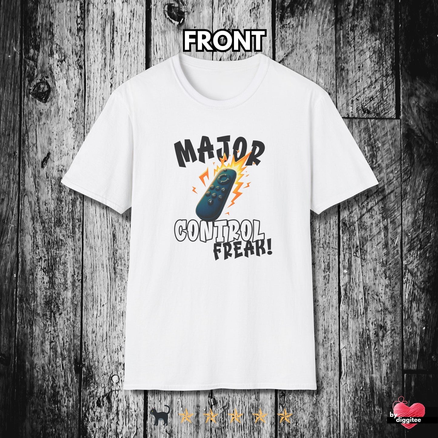 Printify T-Shirt White / XS (REMOTE) CONTROL ๐บ FREAK Unisex T-shirt