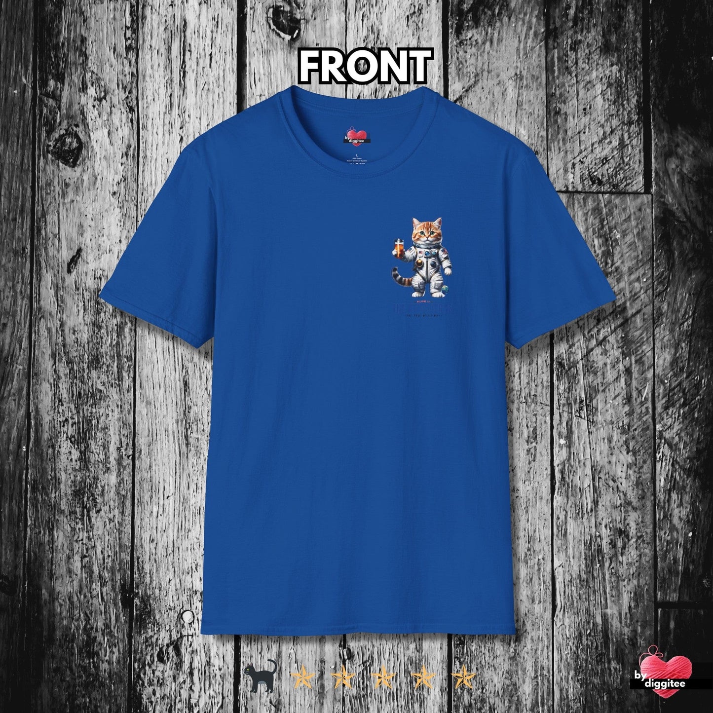 Printify T-Shirts KITTY VERSE II 🌎 BACK Print