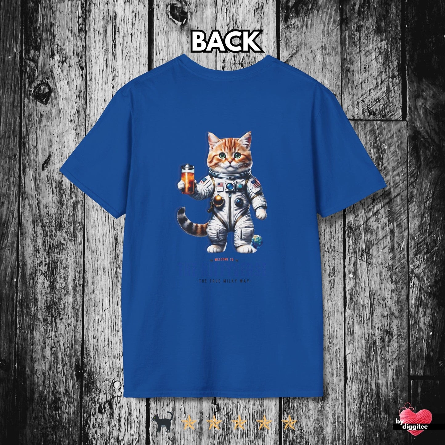 Printify T-Shirts Royal / XS KITTY VERSE II 🌎 BACK Print