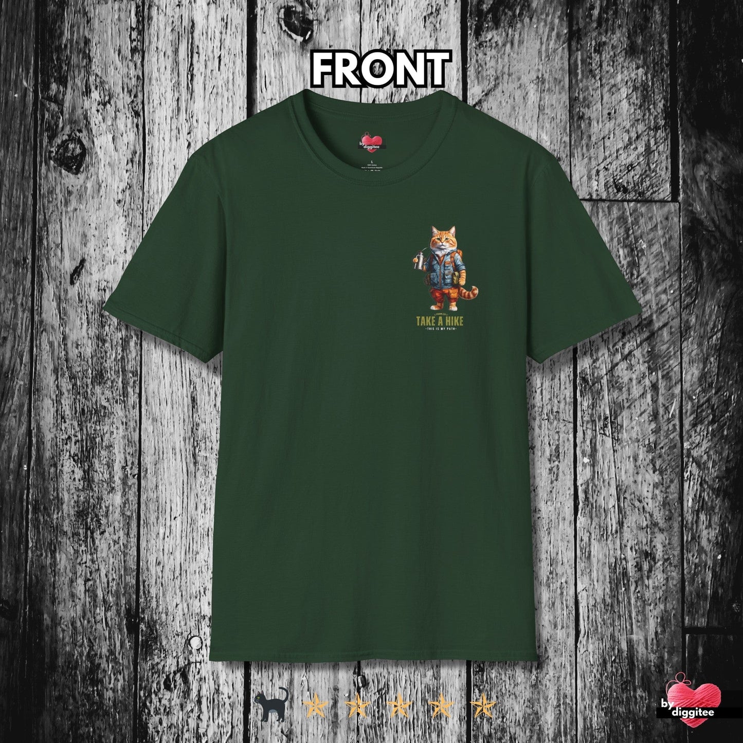Printify T-Shirts TAKE A HIKE II ๐ผ BACK Print