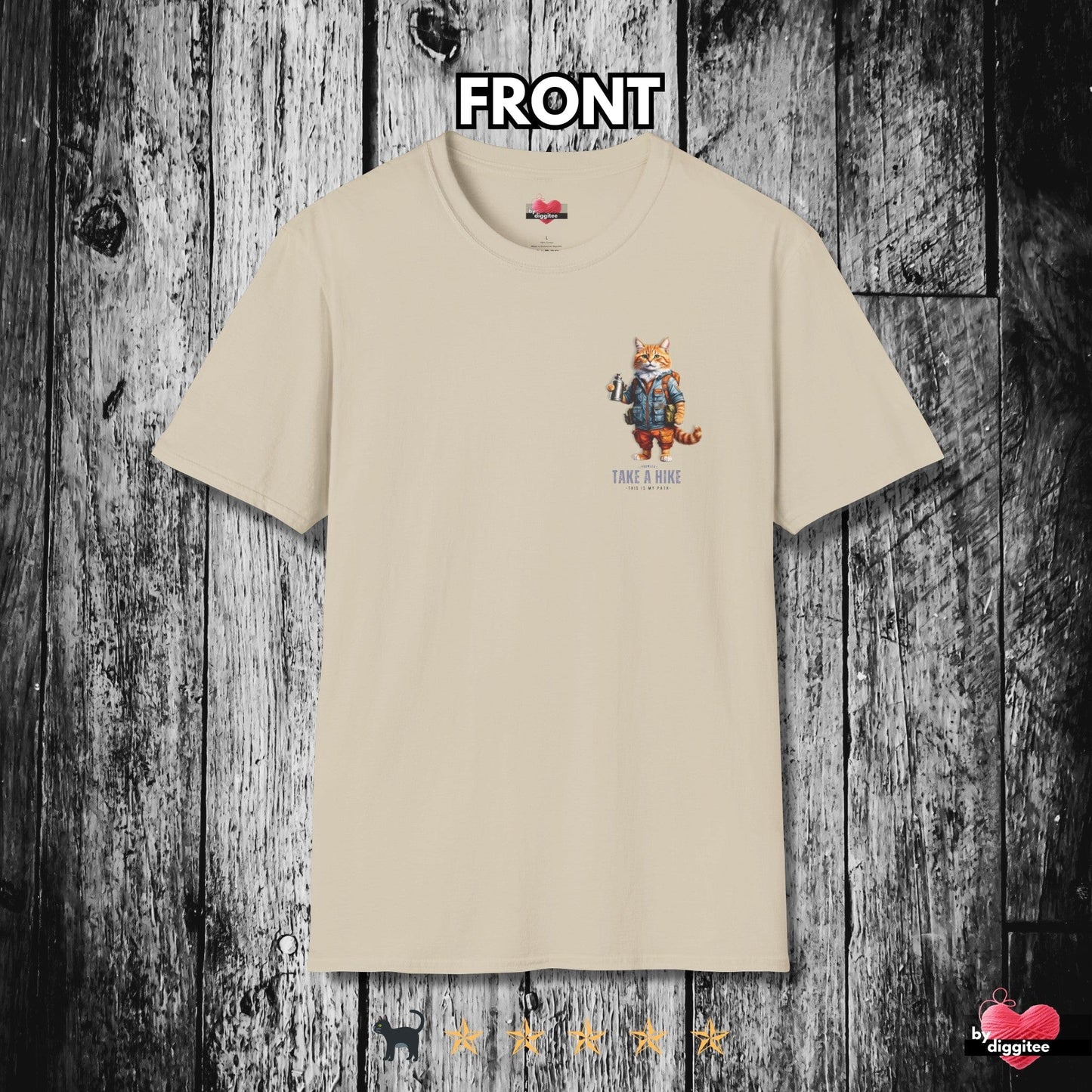 Printify T-Shirts TAKE A HIKE II ๐ผ BACK Print