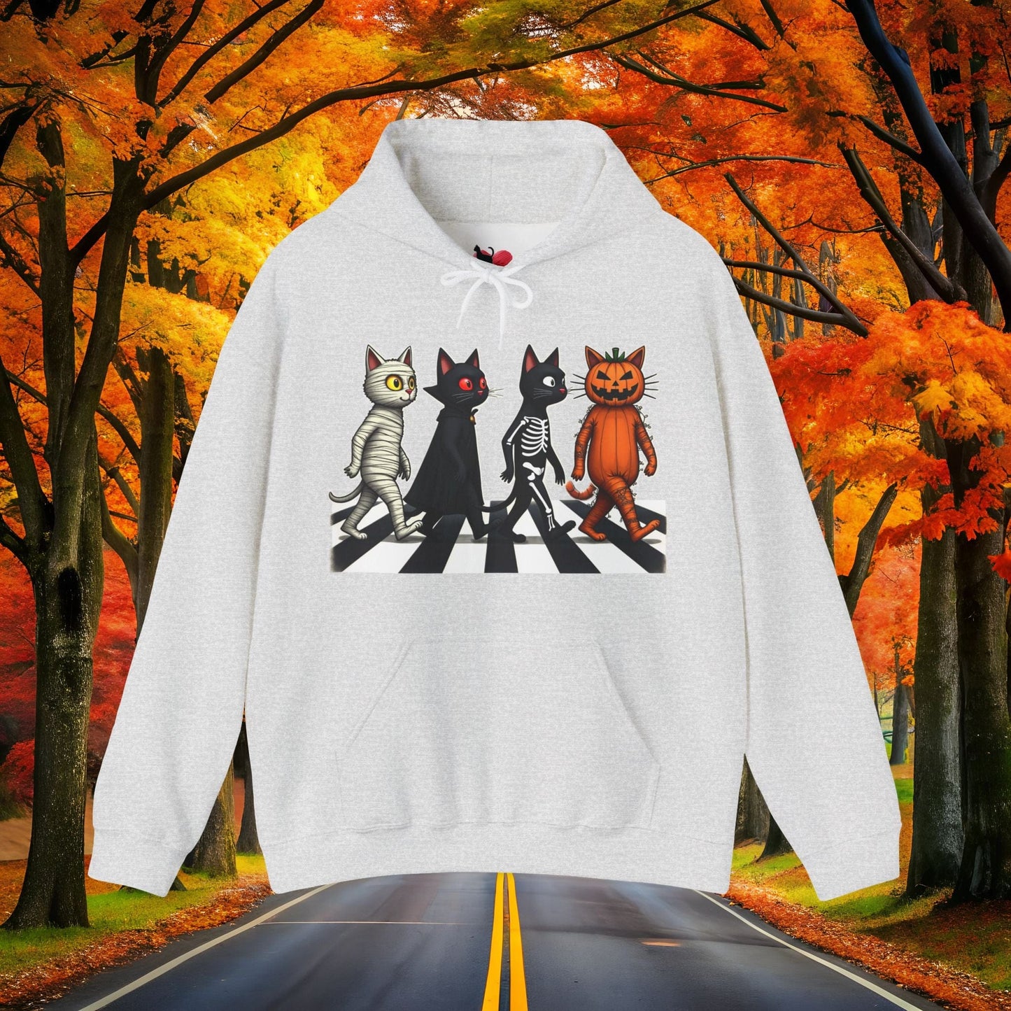 Printify Hoodie Ash / S TABBY ROAD 👻 SPOOKY Season 🎃 Hoodie