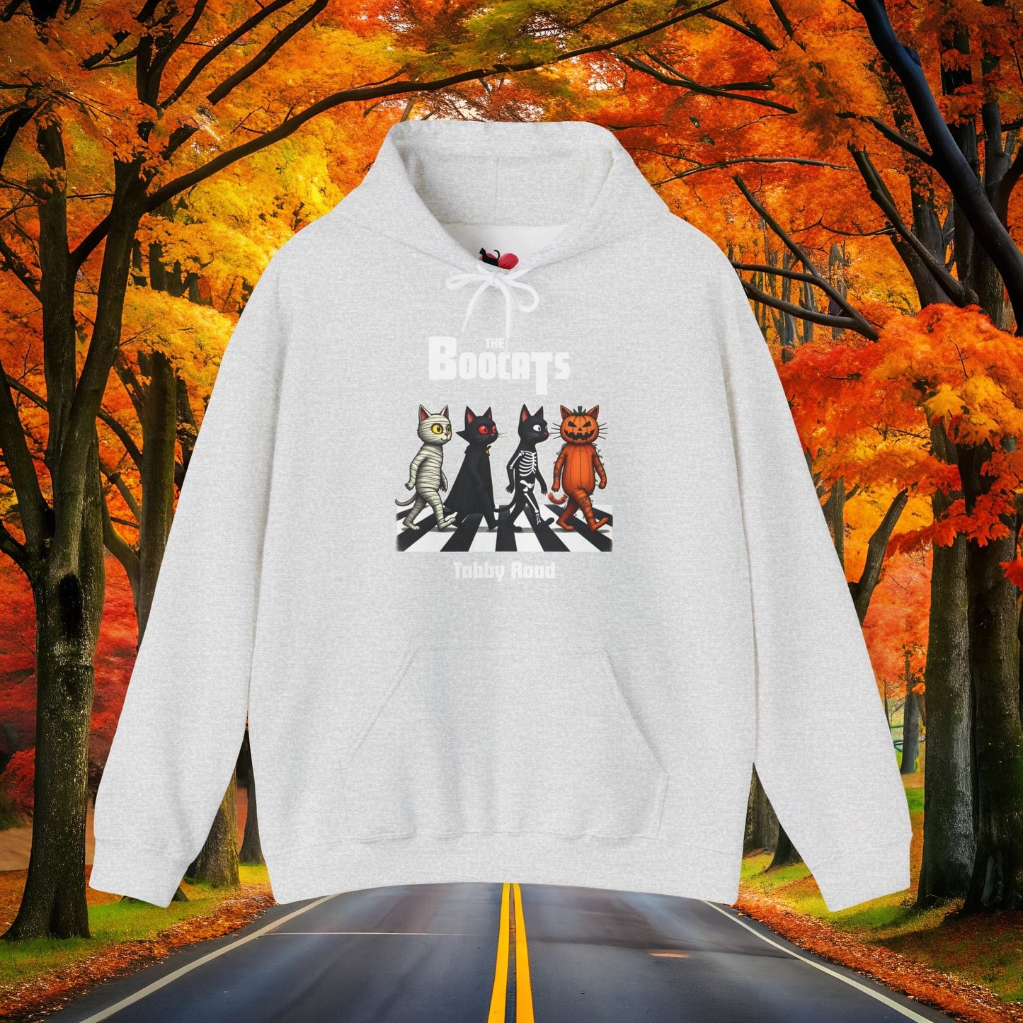 Printify Hoodie Ash / S The BOOCATS 👻 SPOOKY Season 🎃 Hoodie