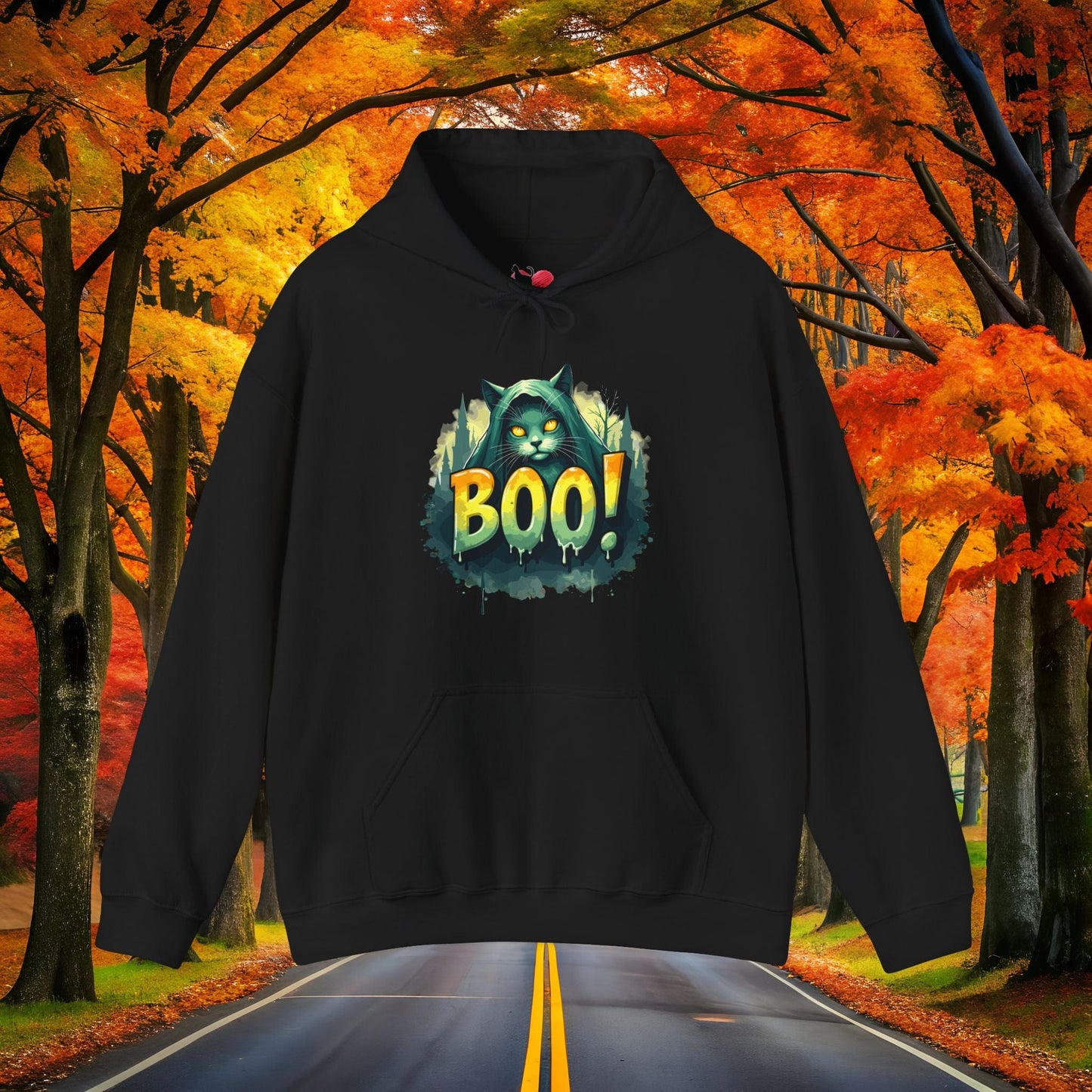 Printify Hoodie Black / S BOO! 👻 SPOOKY Season 🎃 Hoodie