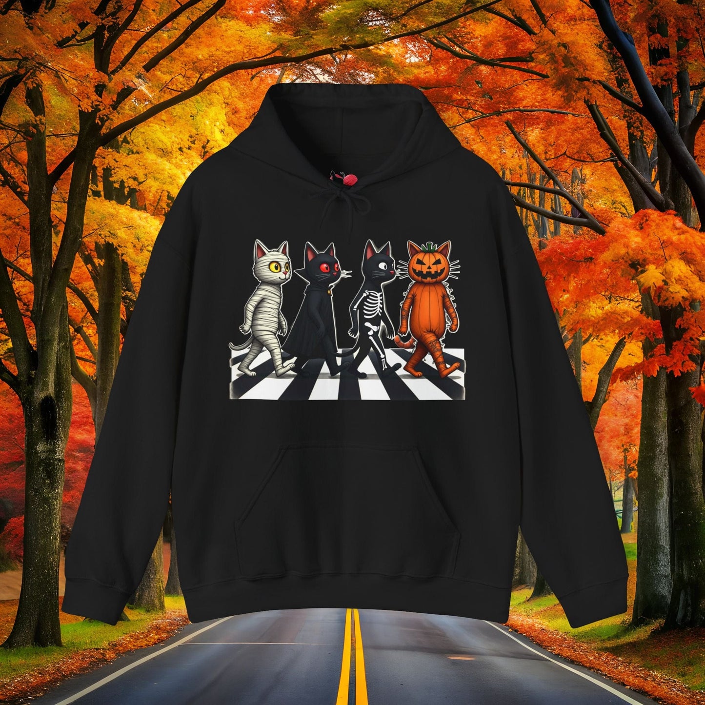 Printify Hoodie Black / S TABBY ROAD 👻 SPOOKY Season 🎃 Hoodie