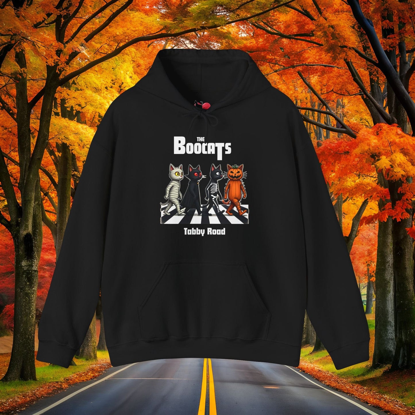 Printify Hoodie Black / S The BOOCATS 👻 SPOOKY Season 🎃 Hoodie