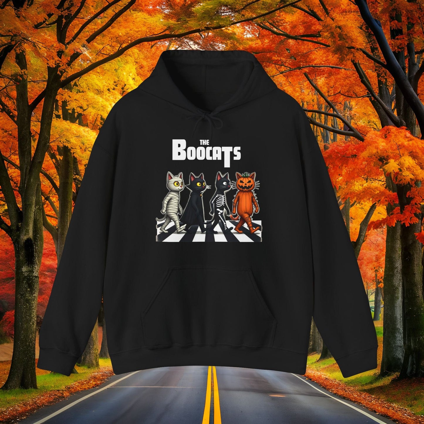 Printify Hoodie Black / S The BooCats 👻 SPOOKY Season 🎃 Hoodie