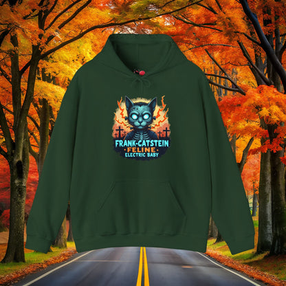 Printify Hoodie Forest Green / S FELINE ELECTRIC 👻 SPOOKY Season 🎃 Hoodie