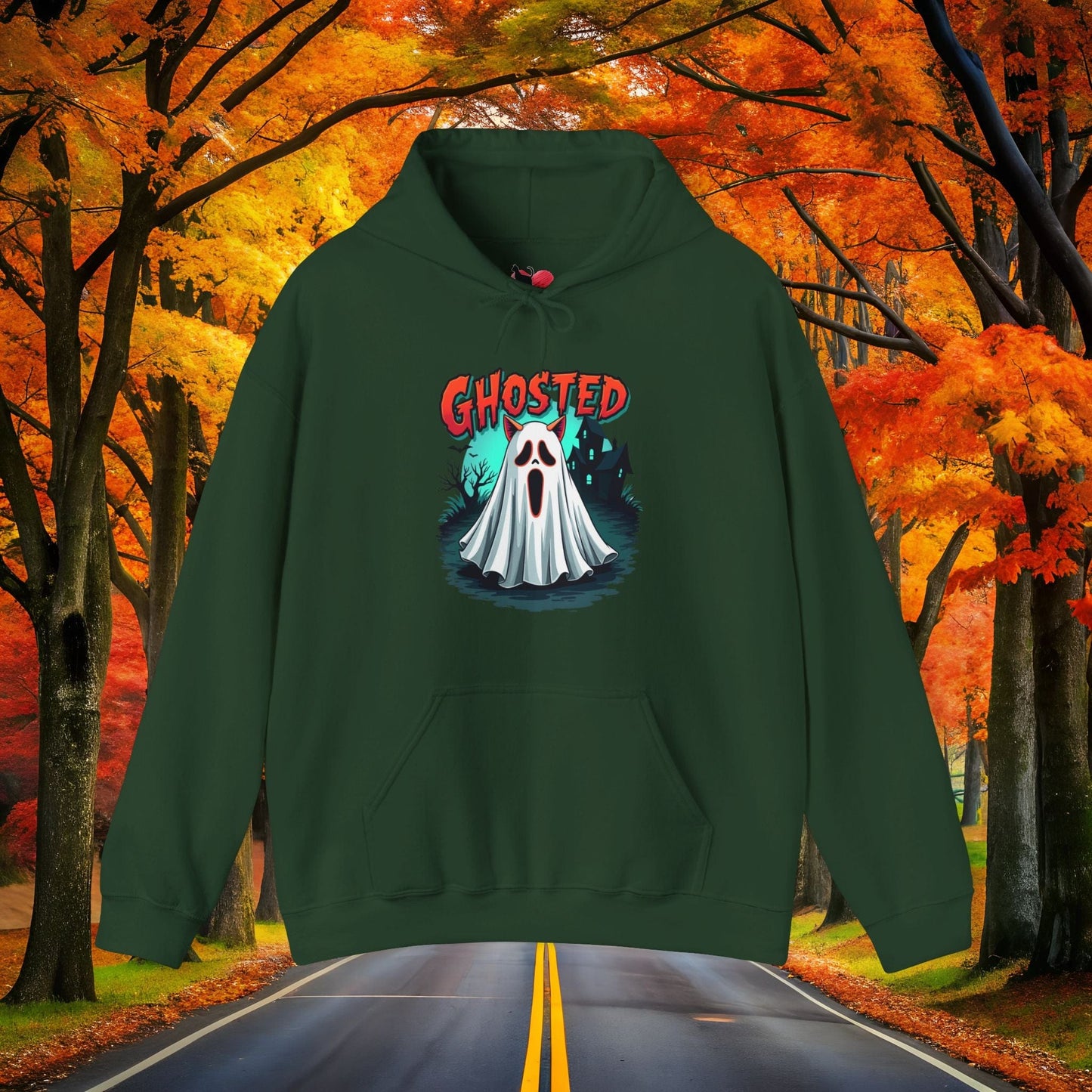 Printify Hoodie Forest Green / S GHOSTED 👻 SPOOKY Season 🎃 Hoodie