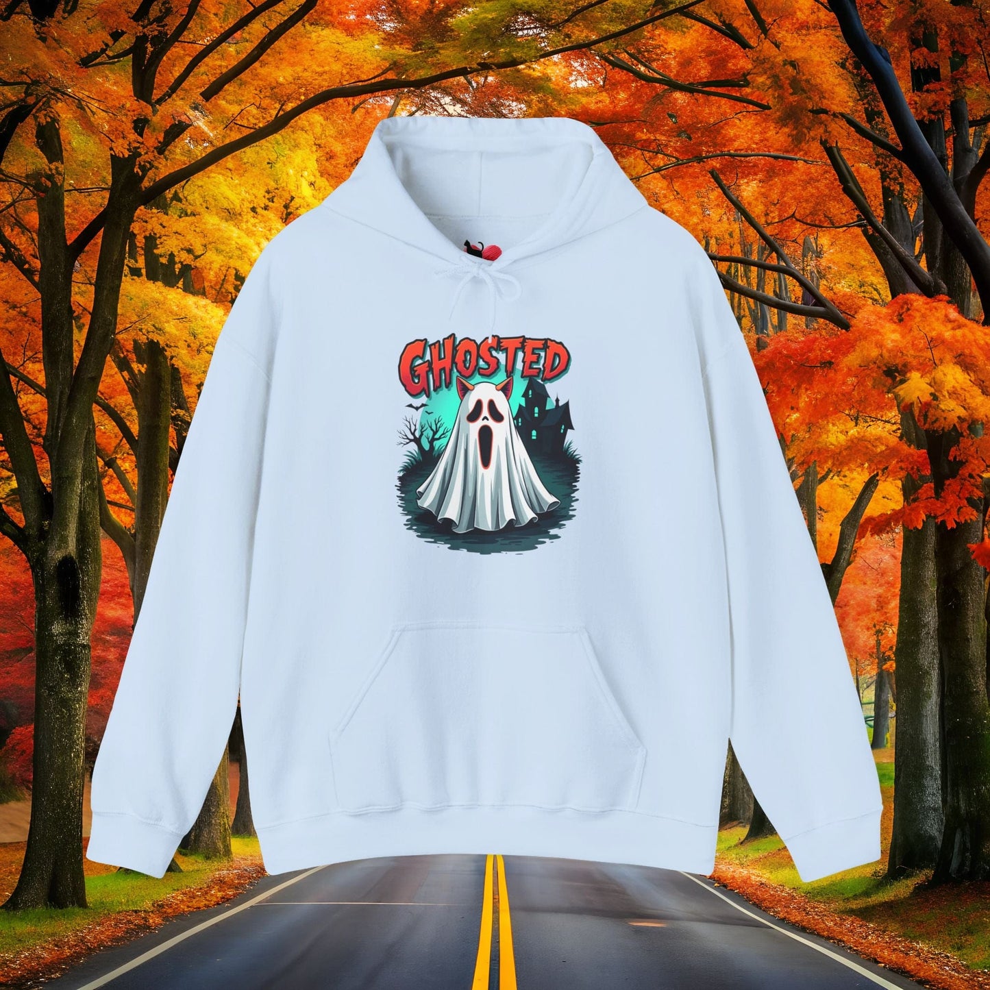 Printify Hoodie Light Blue / S GHOSTED 👻 SPOOKY Season 🎃 Hoodie