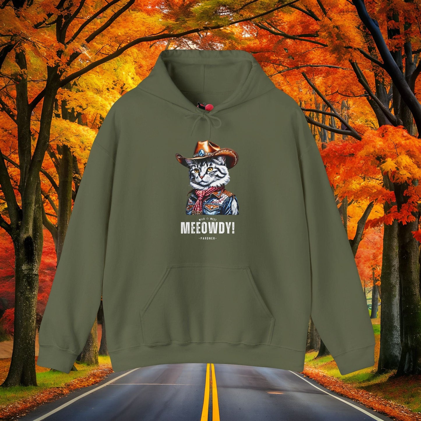 Printify Hoodie Military Green / 5XL New MEEOWDY 🤠 5⭐️ Review Design Hoodie