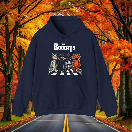 Printify Hoodie Navy / S The BooCats 👻 SPOOKY Season 🎃 Hoodie