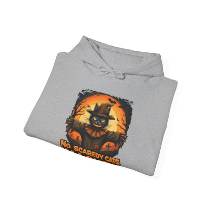 Printify Hoodie NO SCAREDY CATS 👻  SPOOKY Season 🎃 Hoodie