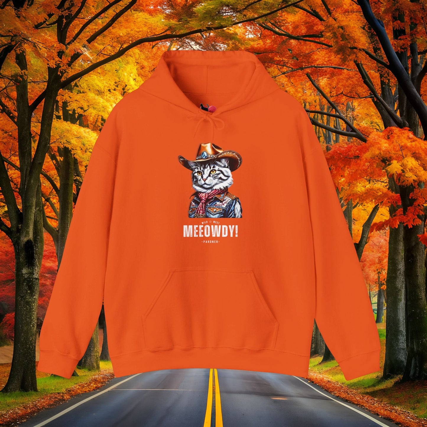 Printify Hoodie Orange / 5XL New MEEOWDY 🤠 5⭐️ Review Design Hoodie