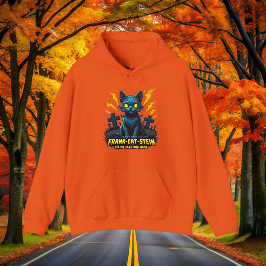 Printify Hoodie Orange / S FRANK-CAT-STEIN 👻 SPOOKY Season 🎃 Hoodie