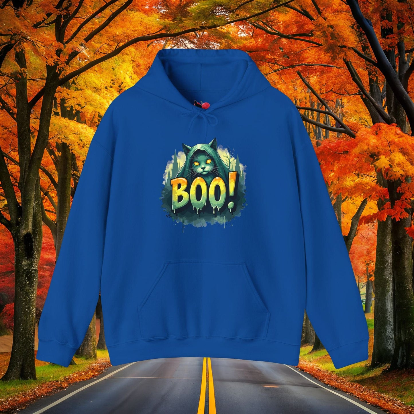 Printify Hoodie Royal / S BOO! 👻 SPOOKY Season 🎃 Hoodie