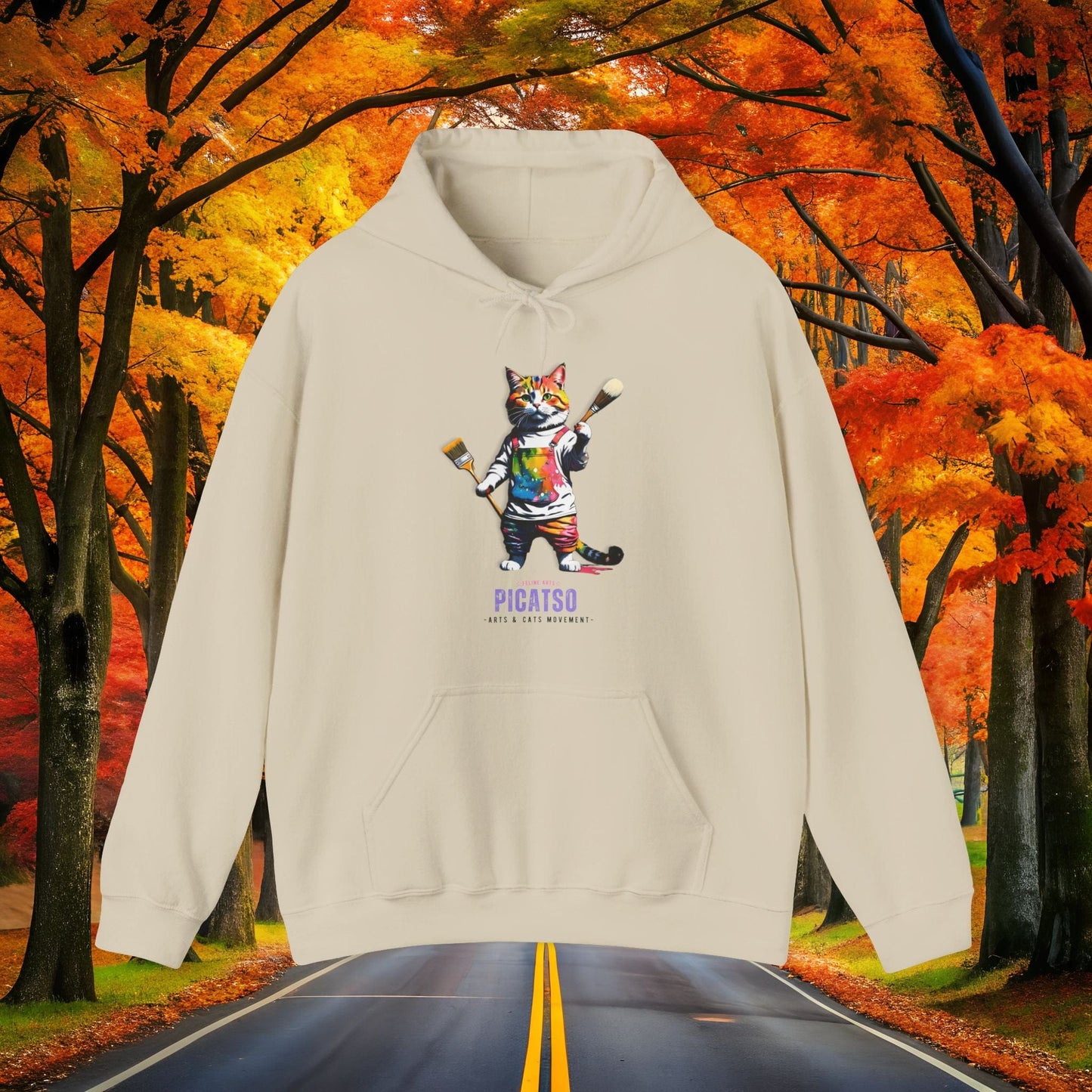 Printify Hoodie Sand / S PICATSO 🎨 ARTIST-PAINTER Hoodie