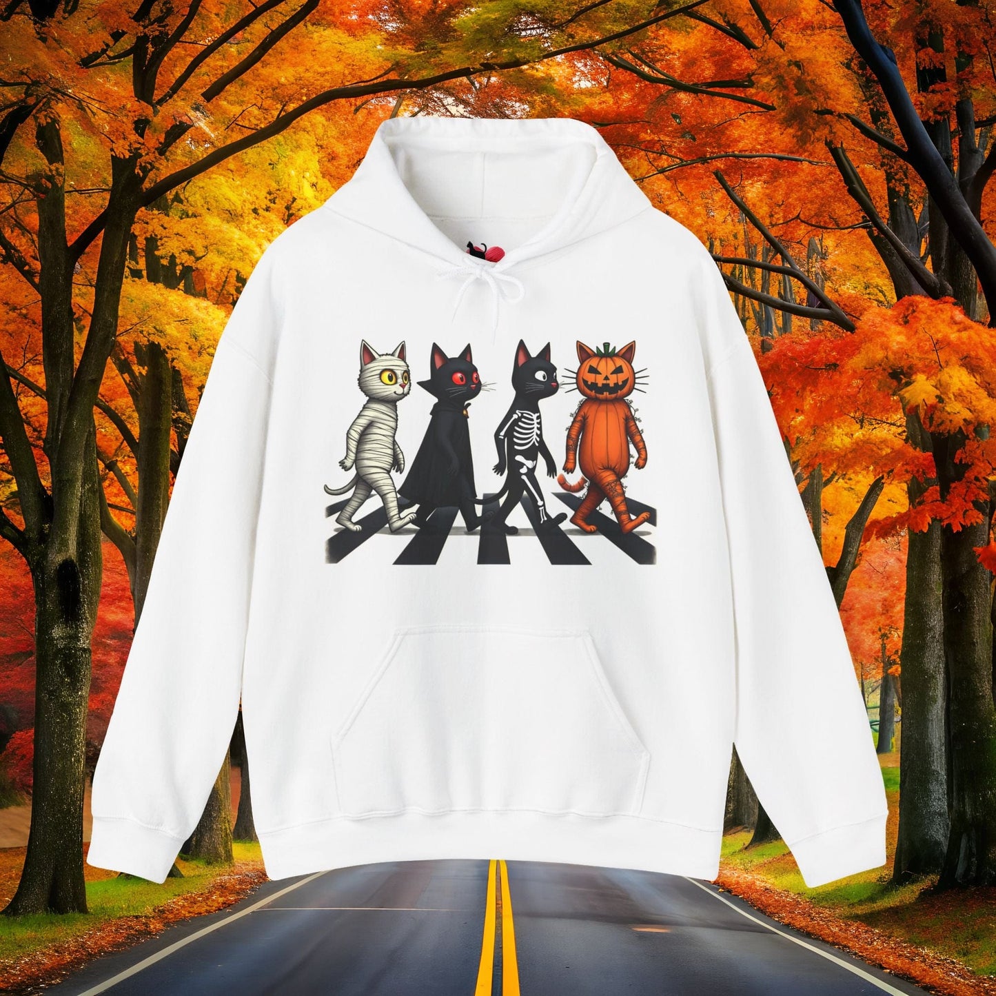 Printify Hoodie White / S TABBY ROAD 👻 SPOOKY Season 🎃 Hoodie